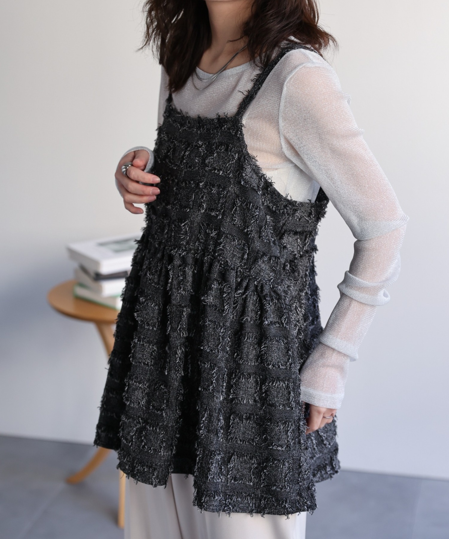 model：156cm 着用サイズ：FREE
