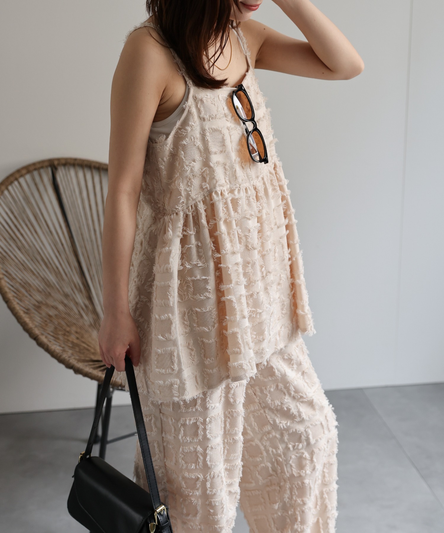 model：156cm　着用サイズ：FREE