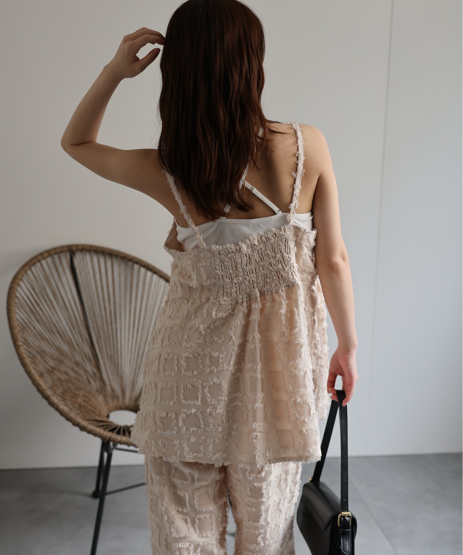 model：156cm　着用サイズ：FREE