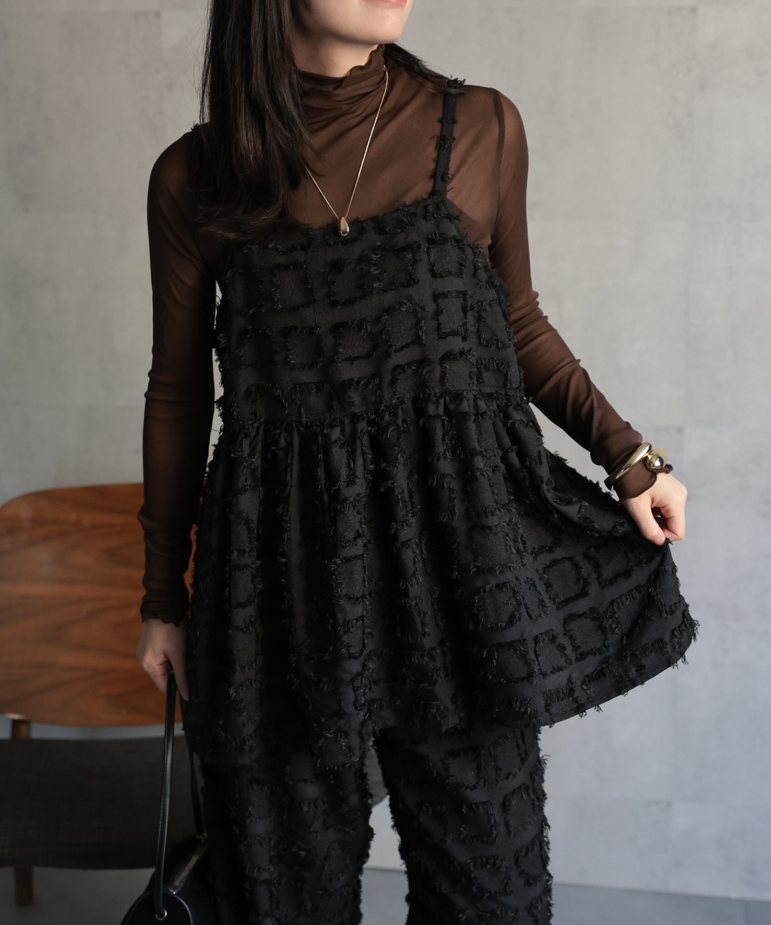 model：156cm 着用サイズ：FREE