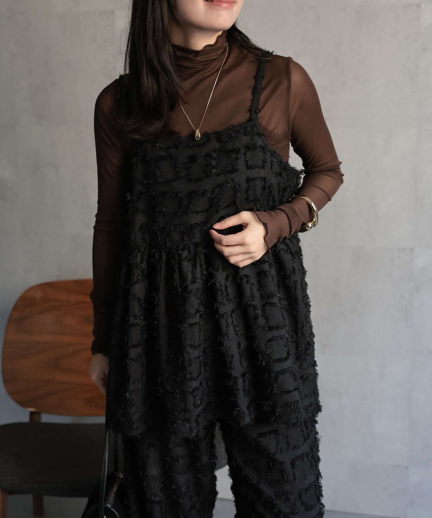 model：156cm 着用サイズ：FREE