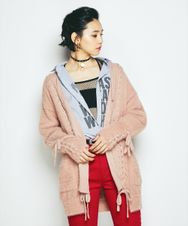 LACE UP カーディガン