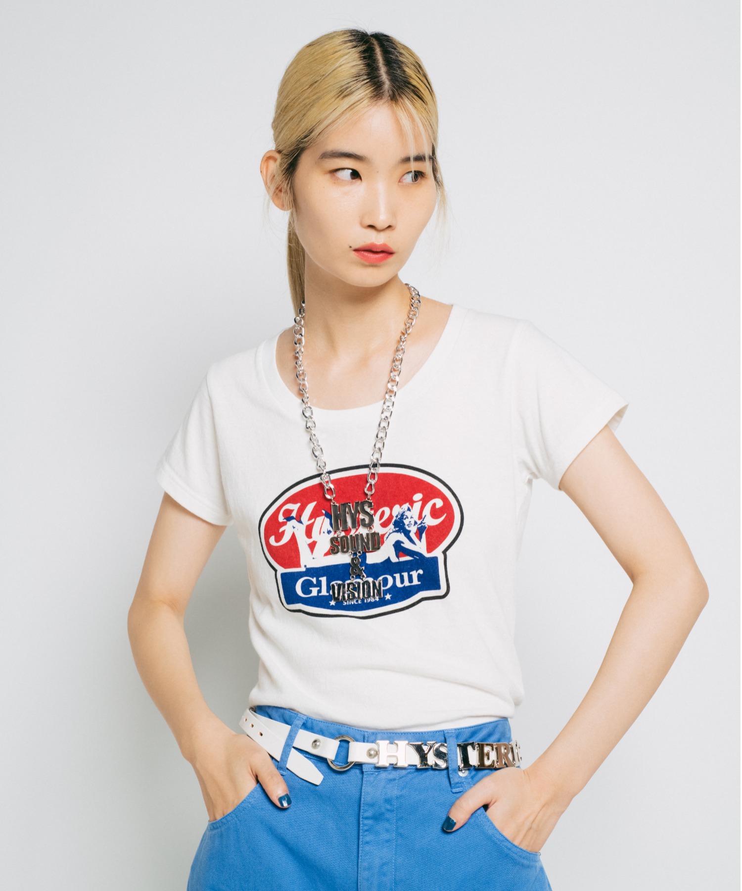 Oval Woman Logo チビtシャツ Hysteric Glamour Women Hysteric Glamour Online Store ヒステリックグラマーオンラインストア