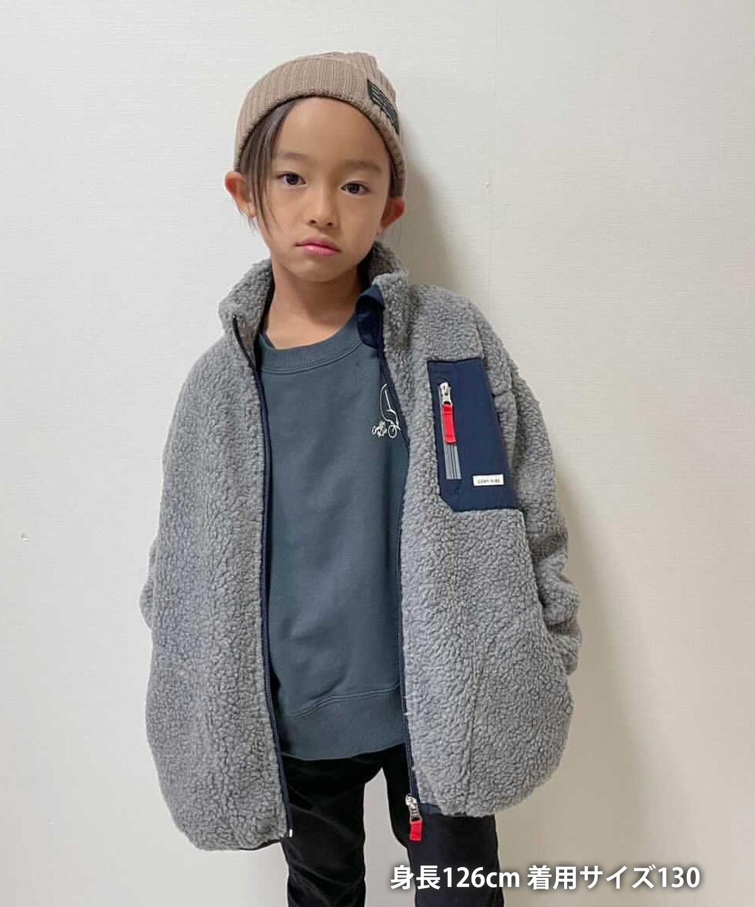 Coen キッズ 洗える ボアフリーススタンドカラージップブルゾン キッズ Kids Coen コーエン 公式ファッション通販