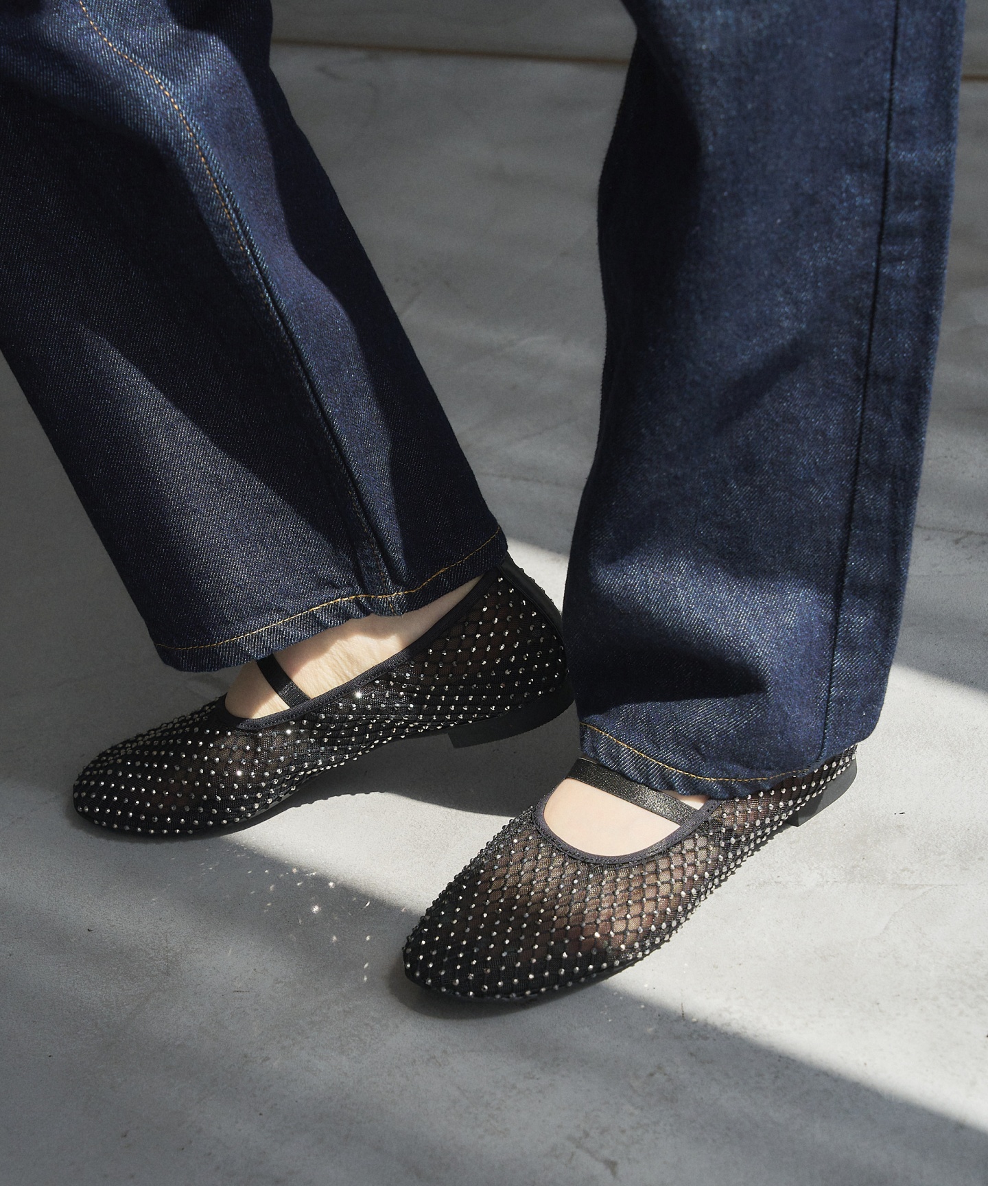 アウトレット ビジューネットメリージェーン Le Talon ビジューネット