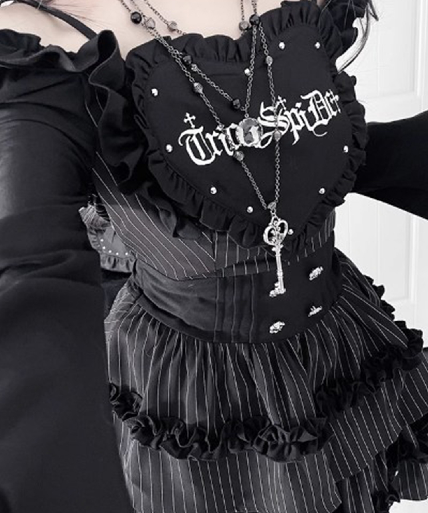 A'GEM/9 × .kom『TricuspidC/トライカスピッドシー』Frill Heart Dress