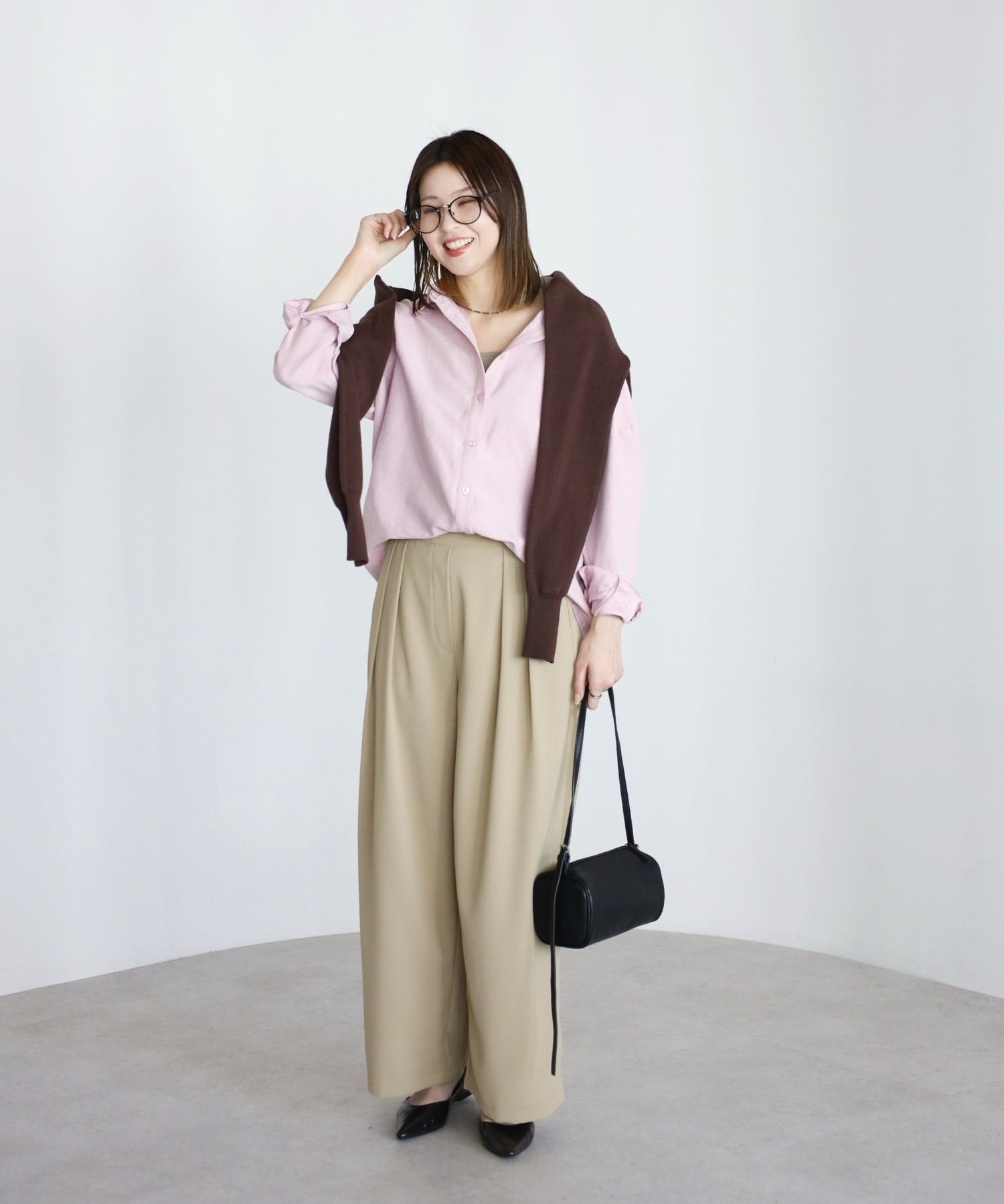 model：H165 着用サイズ：FREE