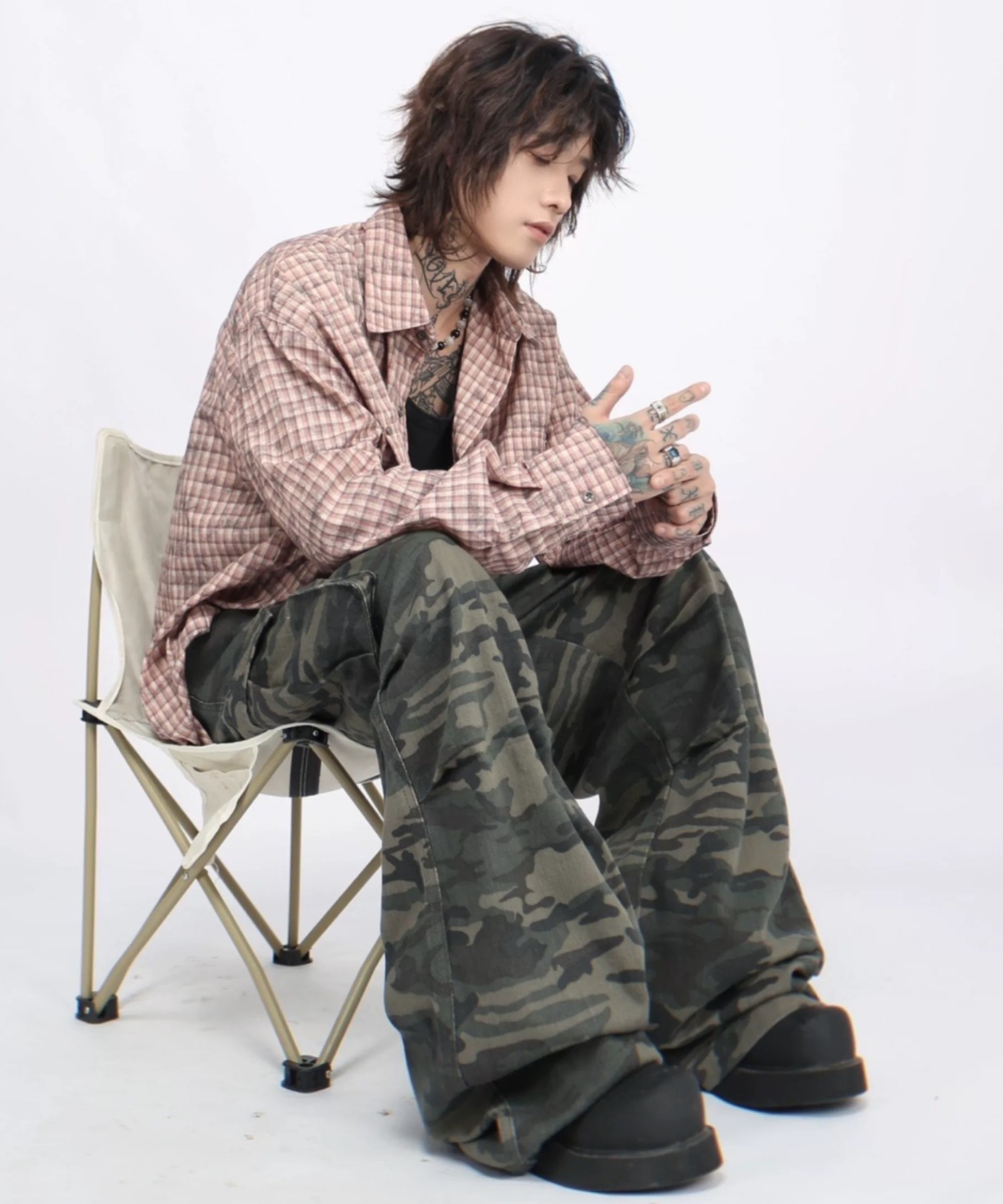 A'GEM/9 × .kom 『ARULE/アルール』 カモフラカーゴパンツ ARULE