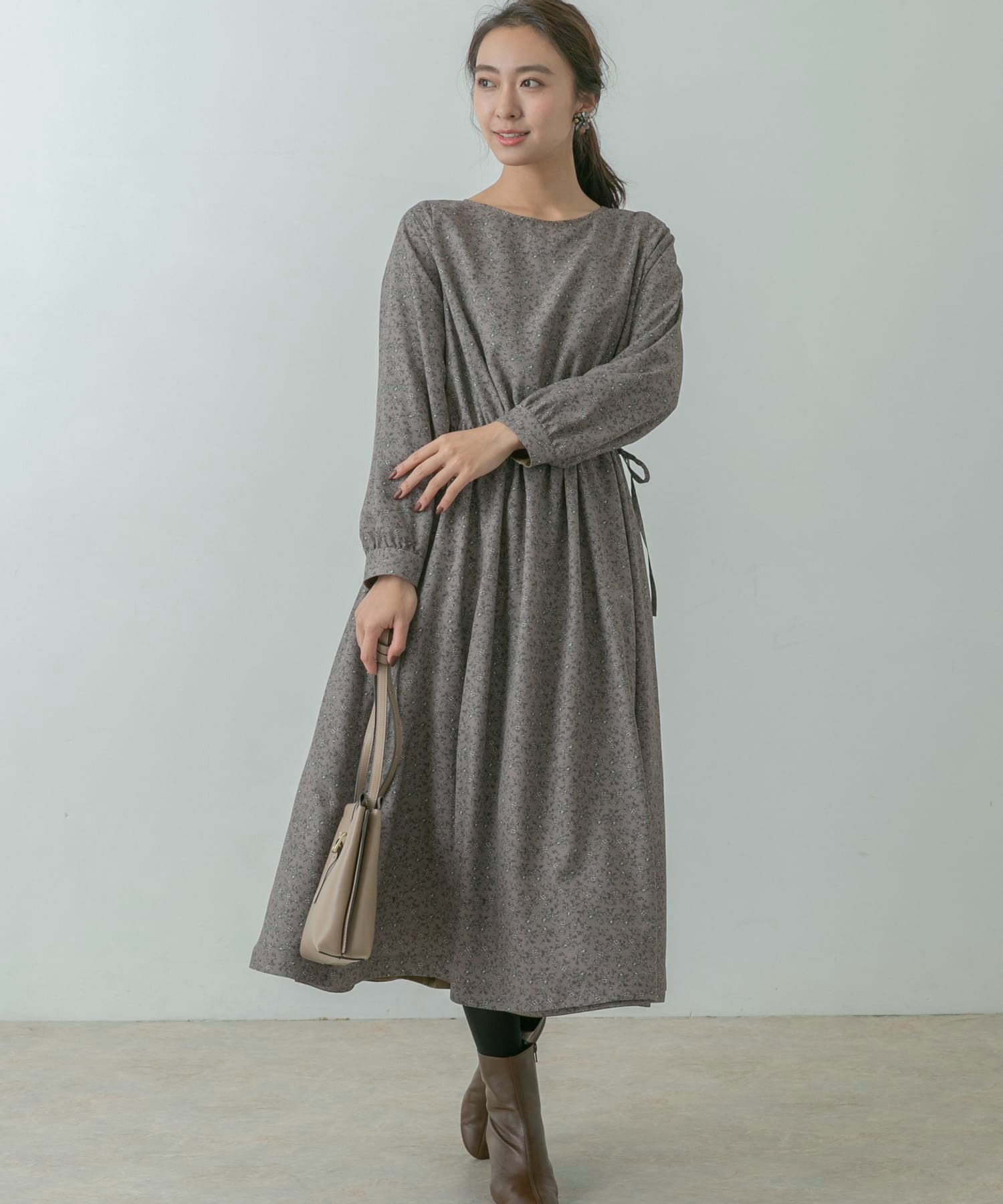 ファッション通販 Urban Research Rossoフラワープリント サテンリバーシブルワンピース Sk Works Co Jp