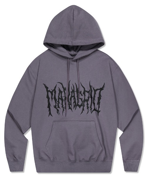 mahagrid/マハグリッド』GOTH LOGO HOODIE/ゴスロゴ プルオーバーパーカー-