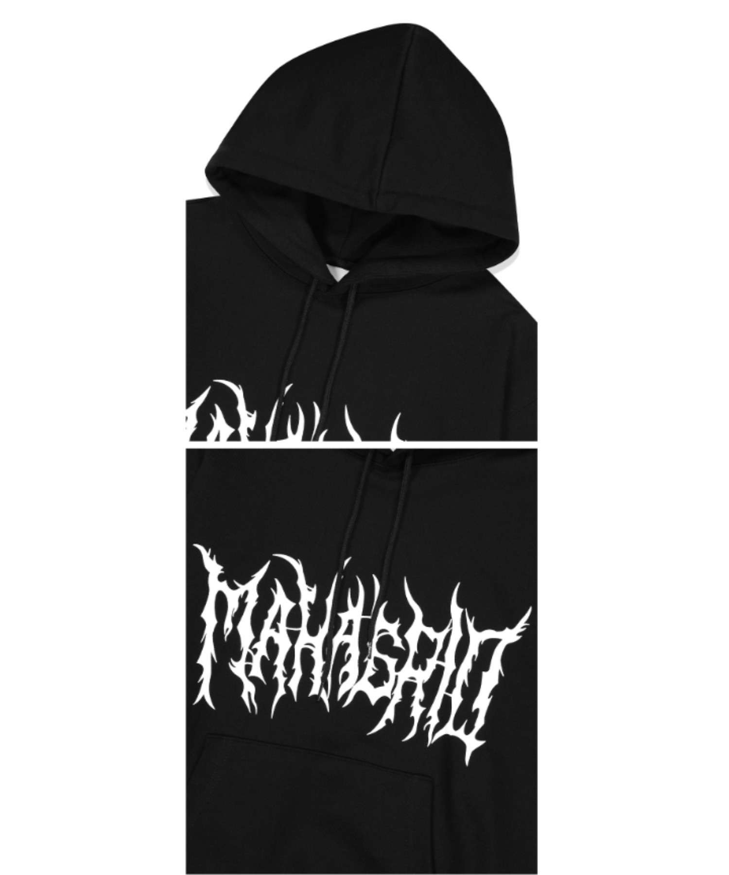 mahagrid/マハグリッド』GOTH LOGO HOODIE/ゴスロゴ プルオーバーパーカー-