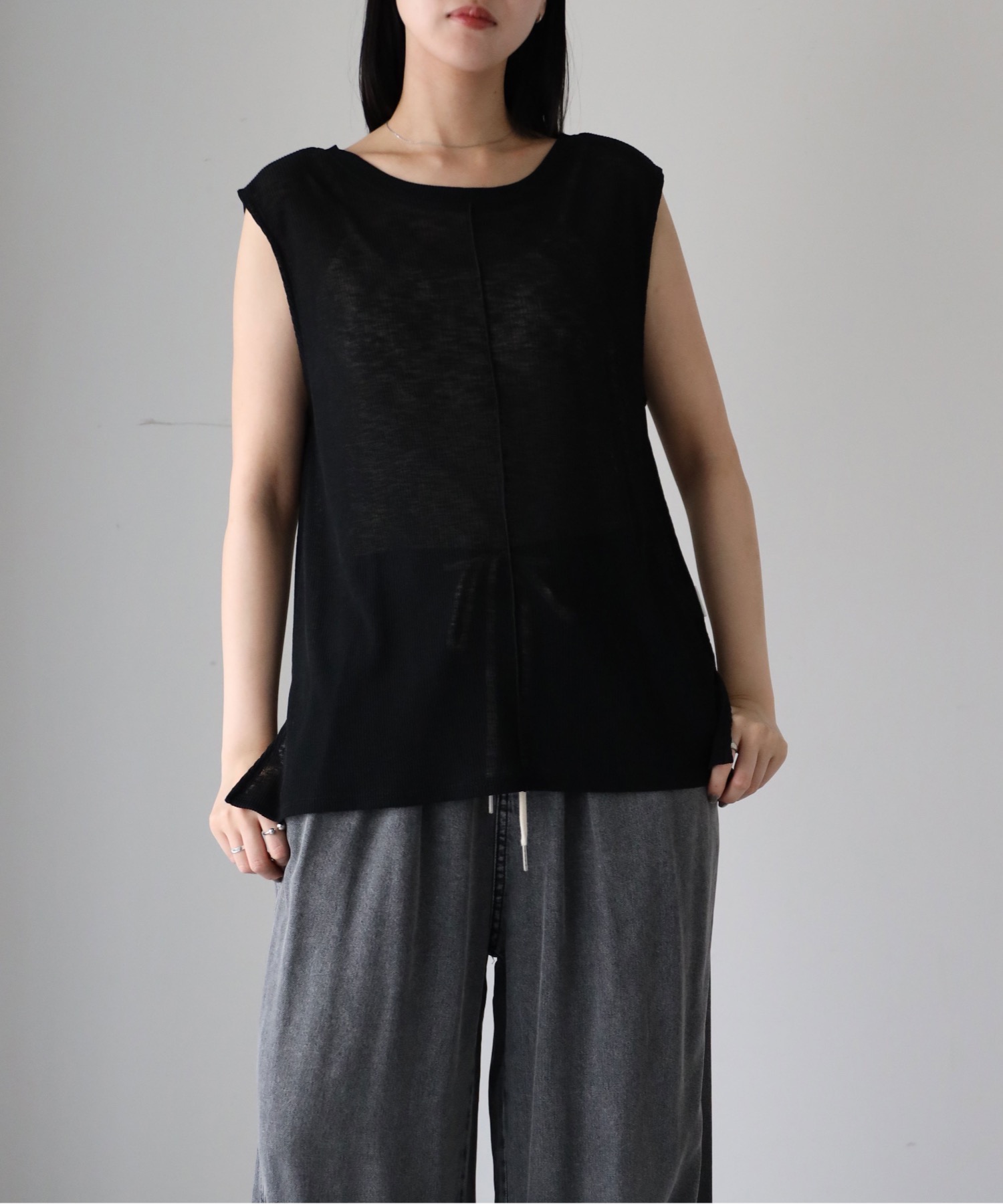 model：164cm. 着用サイズ：FREE