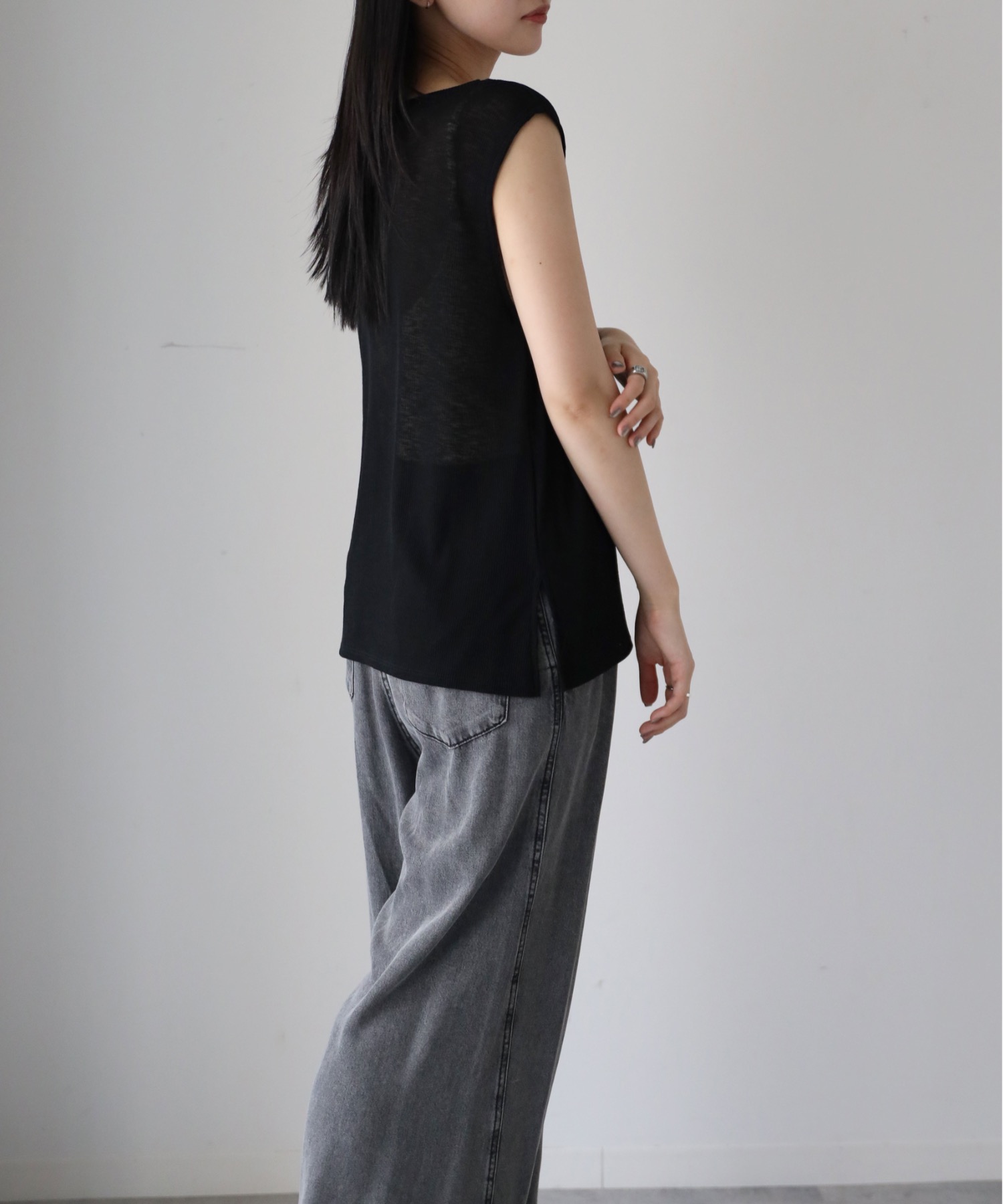model：164cm. 着用サイズ：FREE