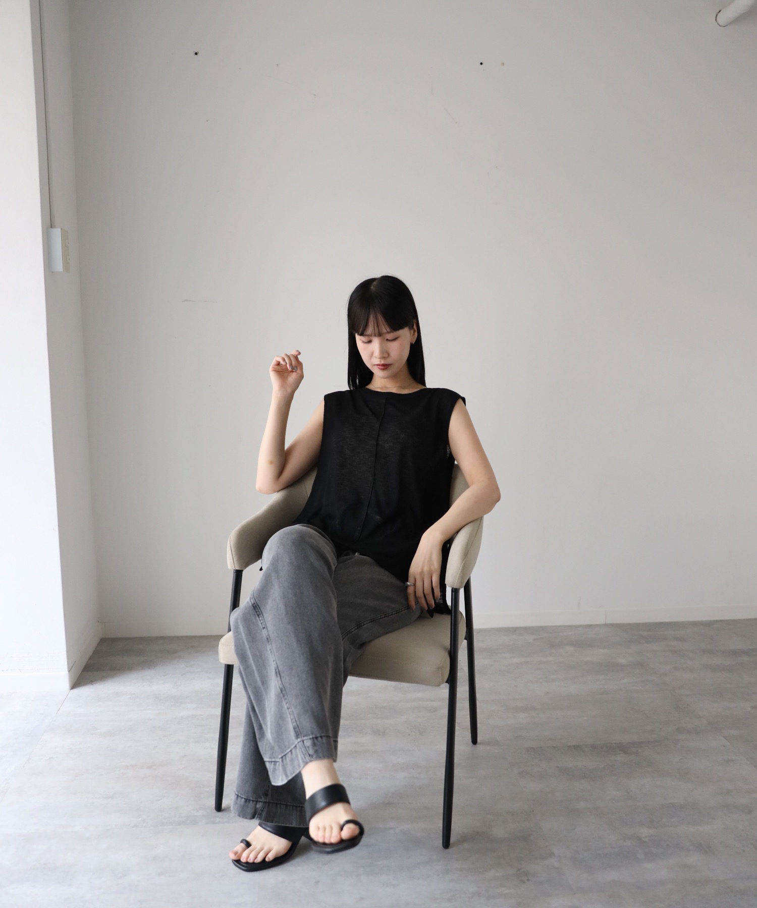 model：164cm. 着用サイズ：FREE