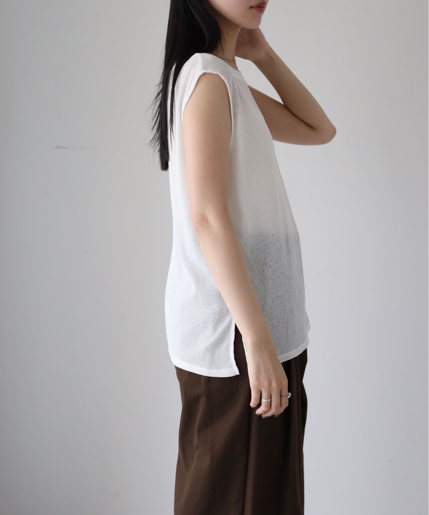 model：164cm. 着用サイズ：FREE