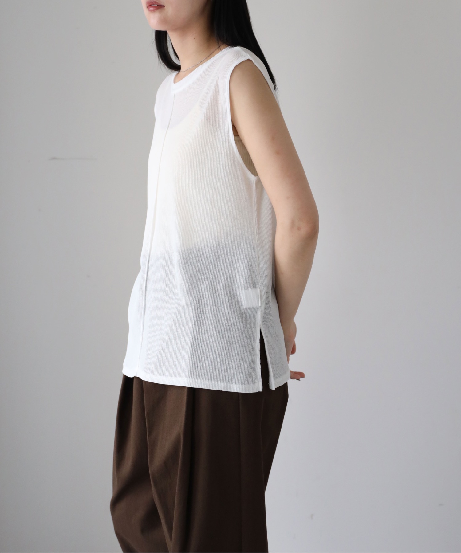 model：164cm. 着用サイズ：FREE