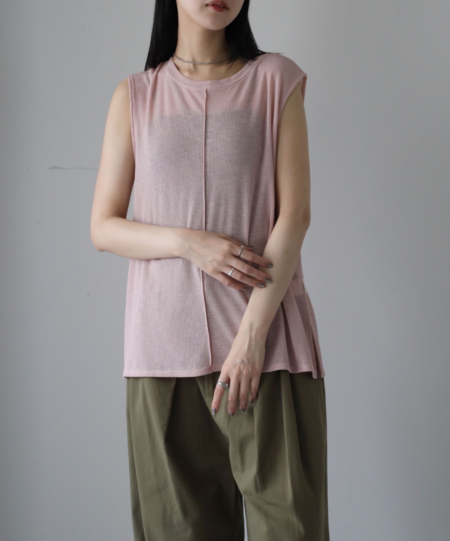 model：164cm. 着用サイズ：FREE