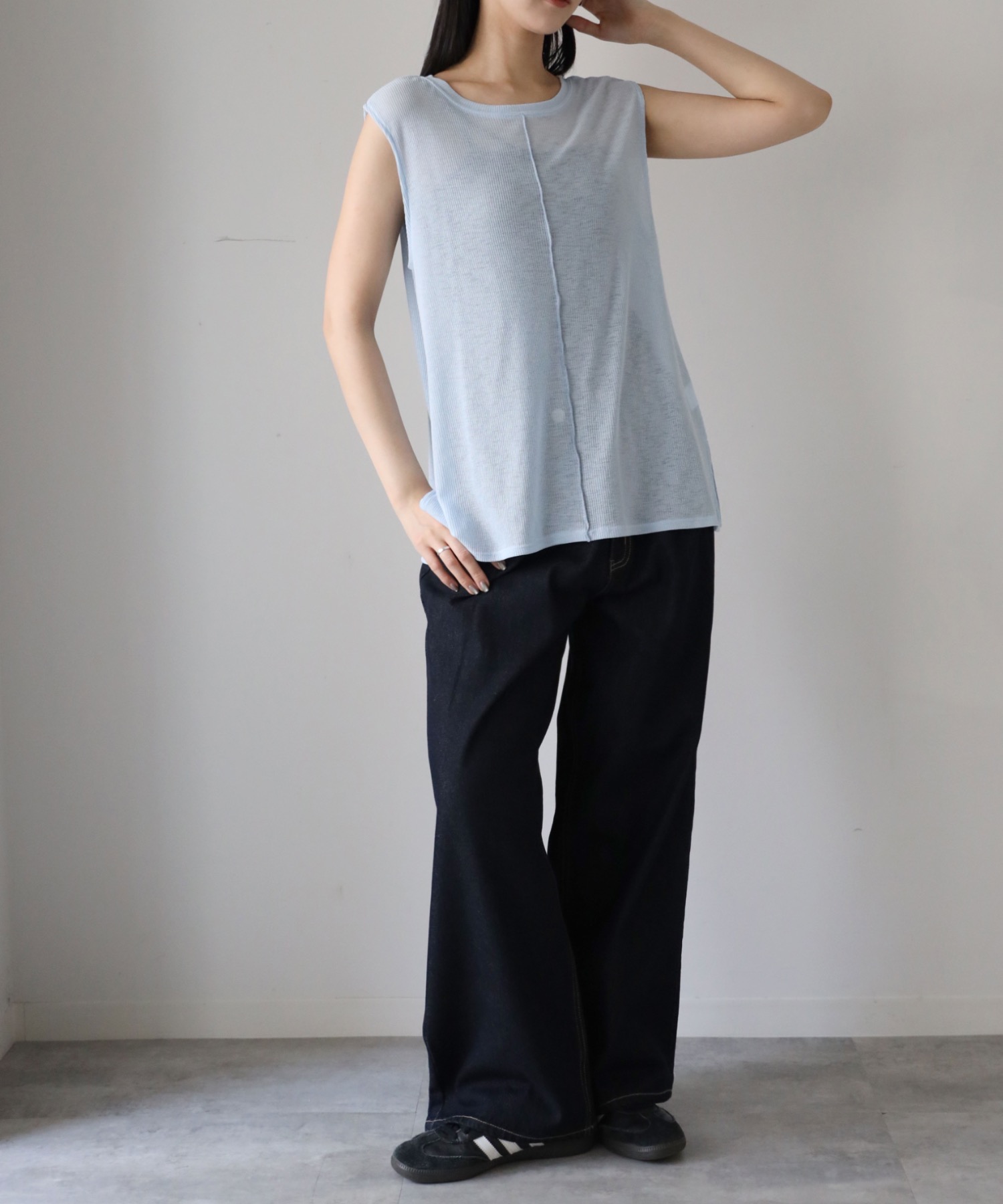 model：164cm. 着用サイズ：FREE