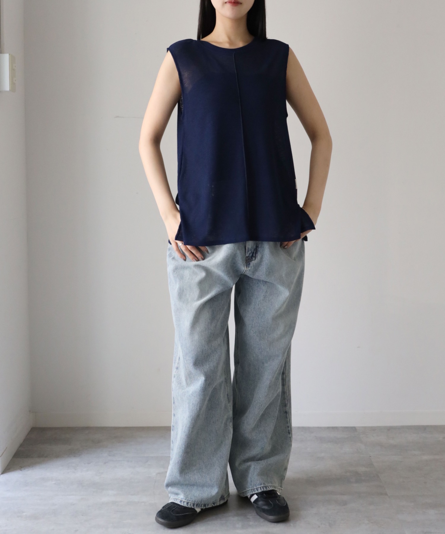 model：164cm. 着用サイズ：FREE