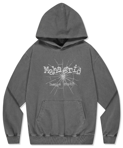 mahagrid/マハグリッド』CRACK PIGMENT HOODIE/クラック ピグメント