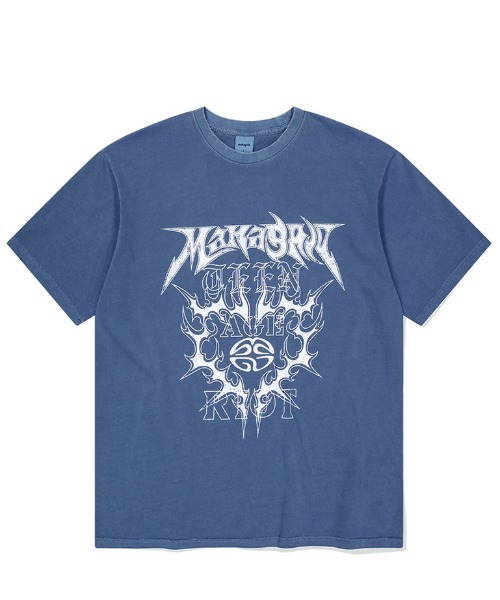 [ MAHAGRID]★24SS★韓国人気★FLAME HEART PIGMENT TEE mahagrid/マハグリッド』 FLAME HEART PIGMENT TEE/フレーム