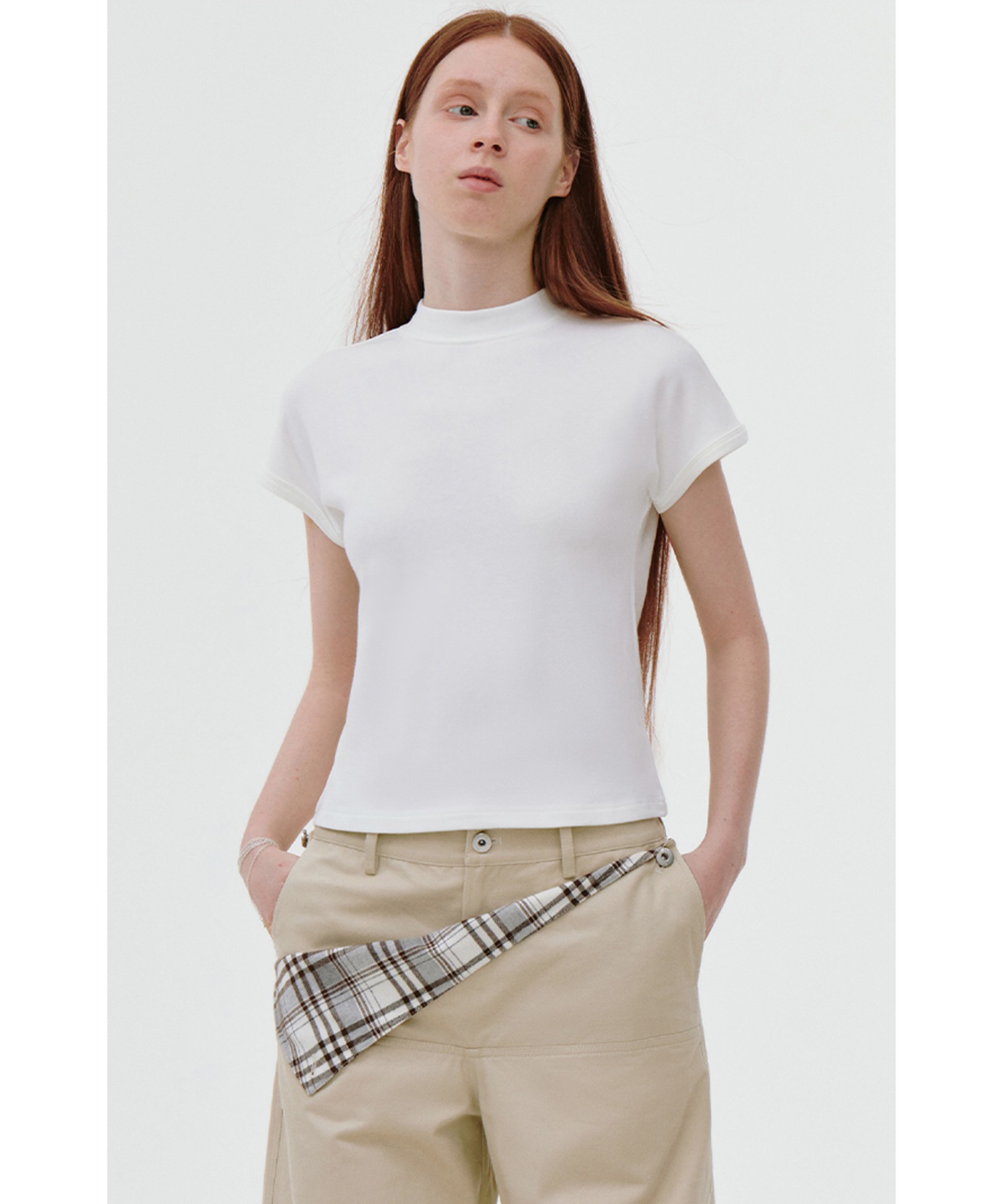 プチハイネック ベーシック 半袖Tシャツ FX25S191【Fano Studios