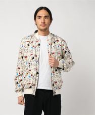 ROCKERS総柄 ZIPアップリブジャケット
