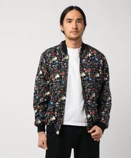 ROCKERS総柄 ZIPアップリブジャケット