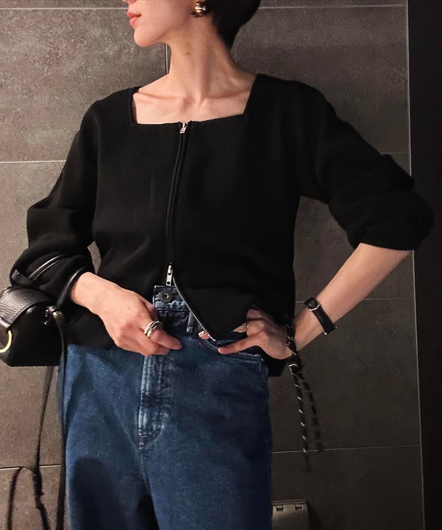 model：H157 着用サイズ：FREE