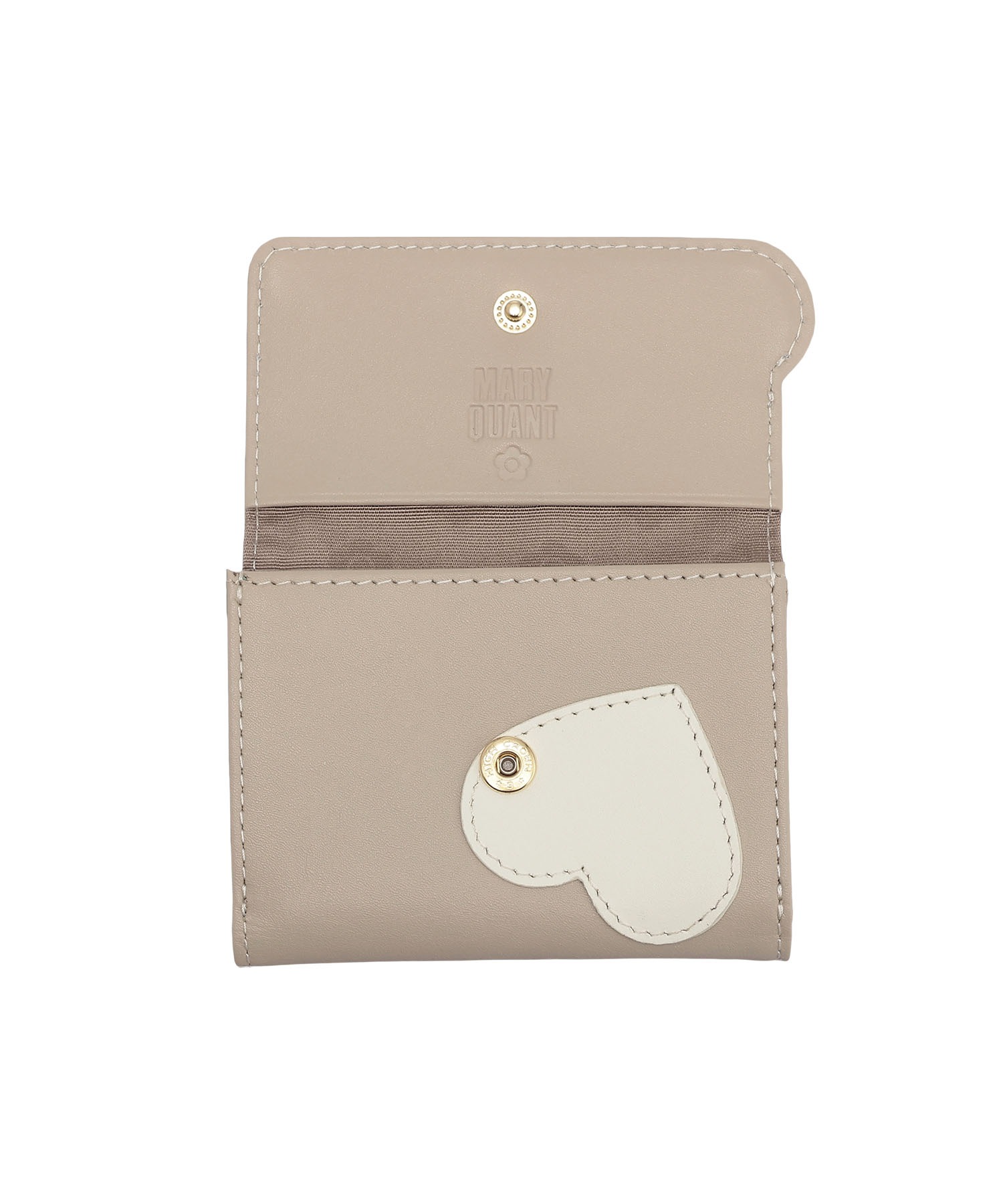 新品未開封ꕥマリークワントハートインサイド ミニウォレット黒