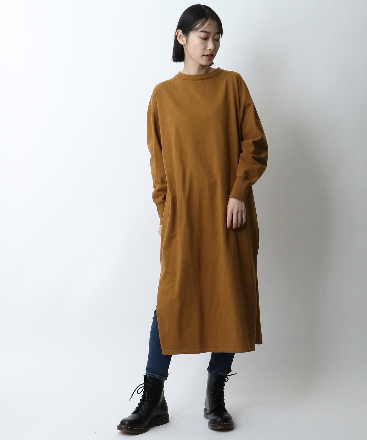 Healthknit ヘルスニット アメリカンファブリック ワンピース長袖 Sip Healthknit Salle De Bal The Barefoot Online サルデバル ザベアフット オンライン