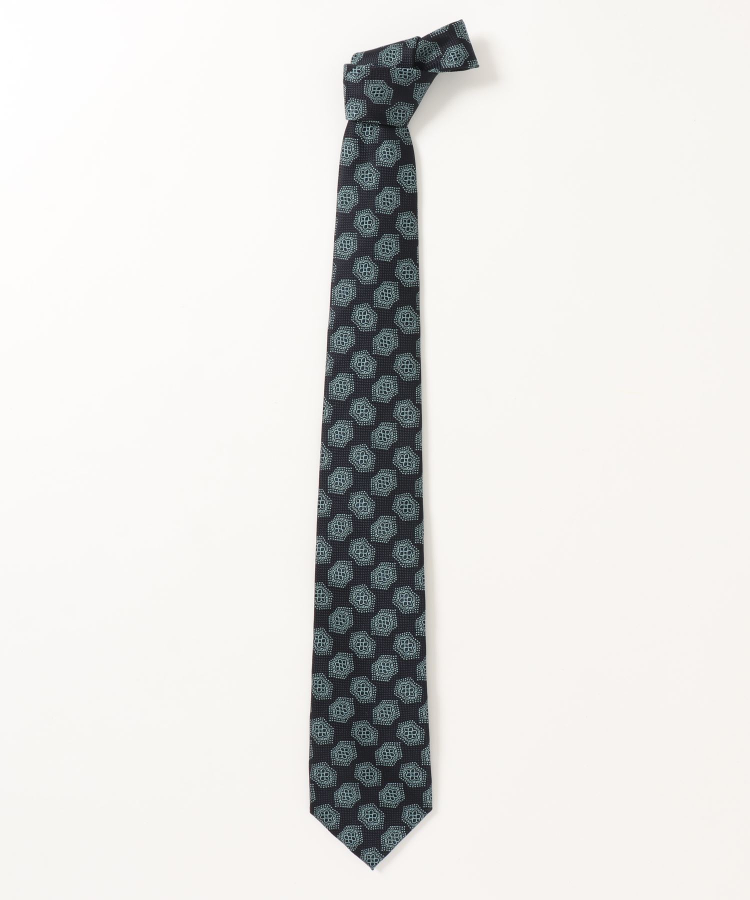 m.f.editorial エムエフエディトリアルメンズ m.f.editorial:MEN 日本製西陣織 ついに再販開始 売り出し シルク小紋柄 ネクタイ 8.5cm幅