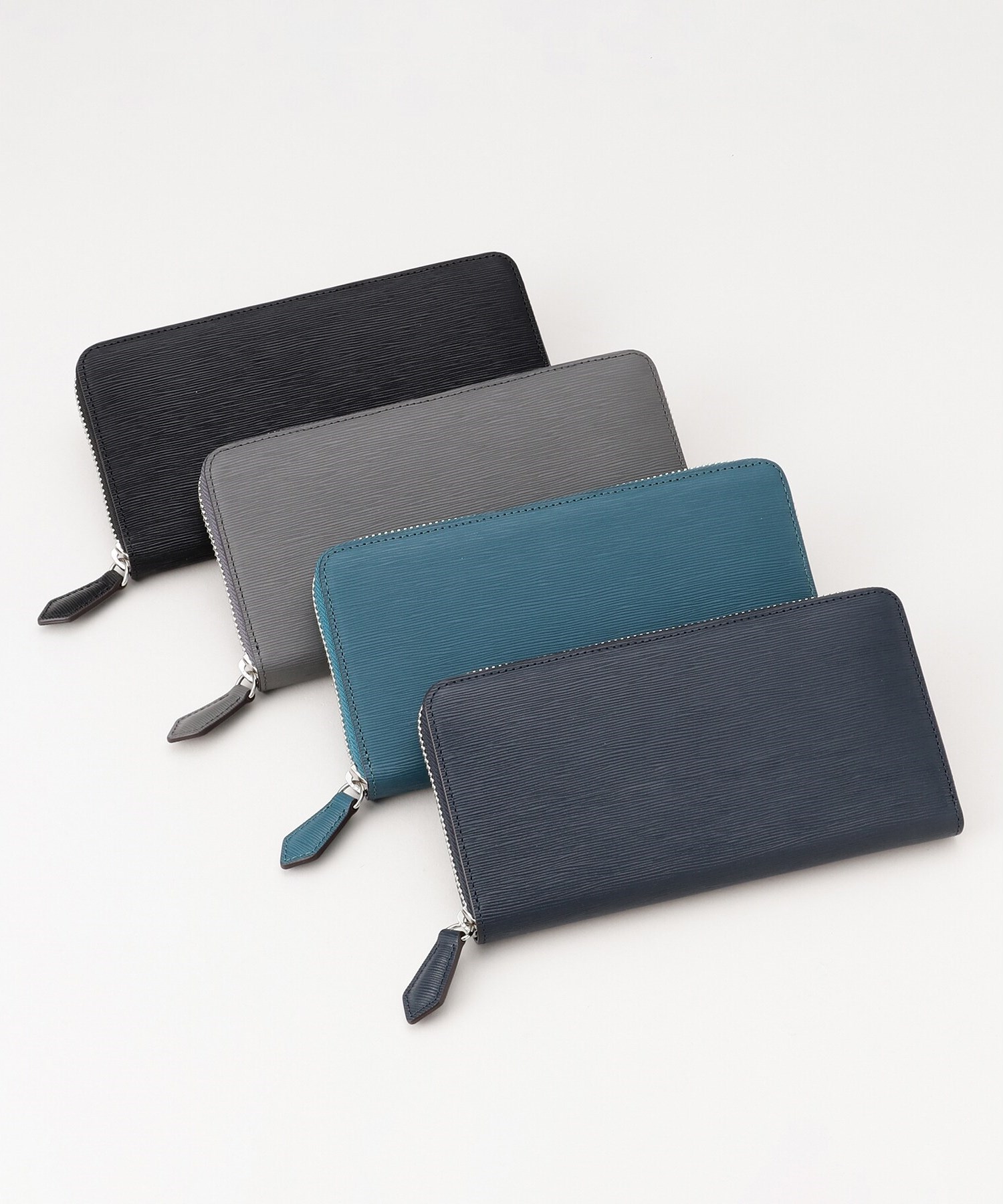 NEW レザーリップルシリーズ】ロングウォレット