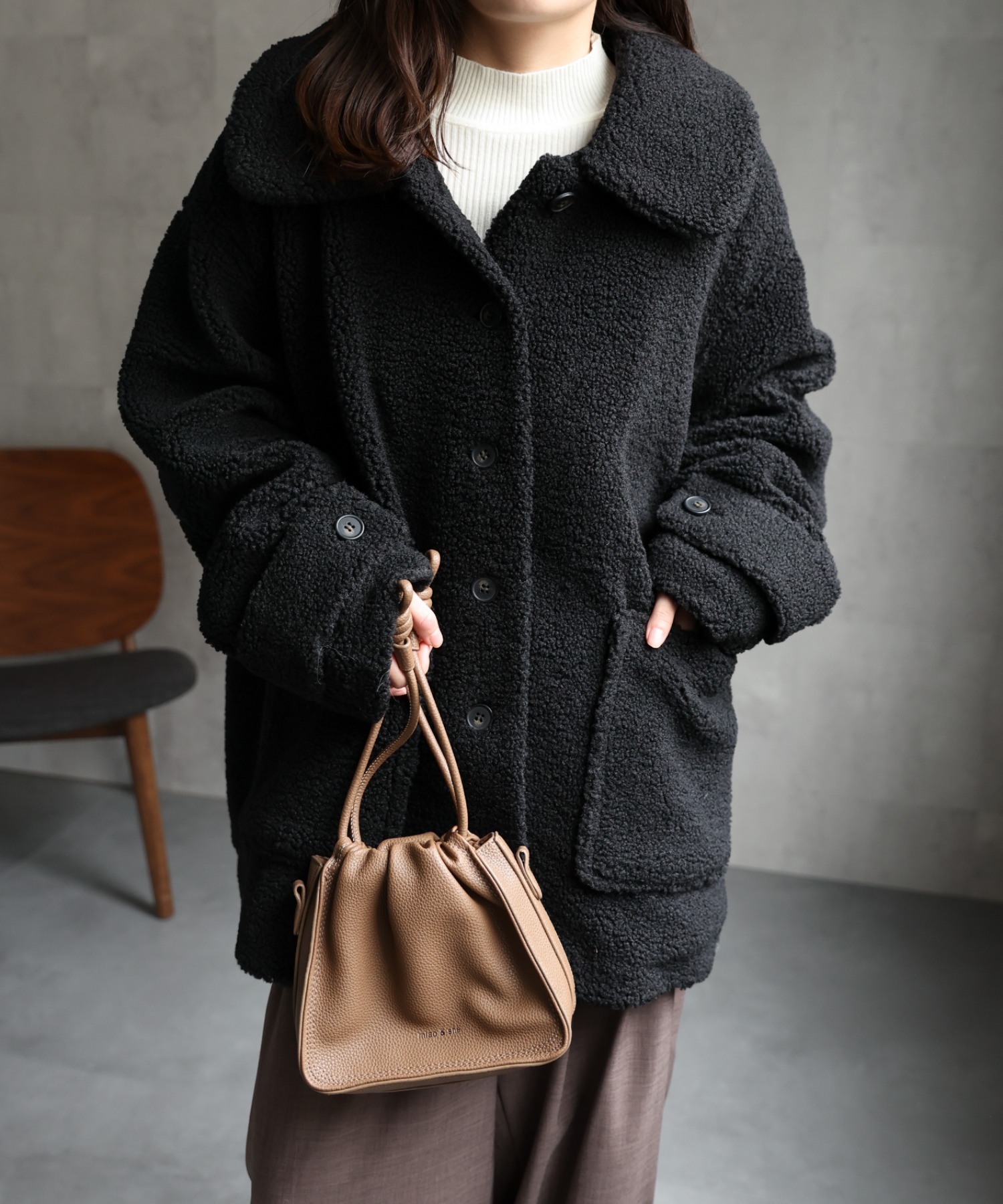 model：156cm 着用サイズ：FREE