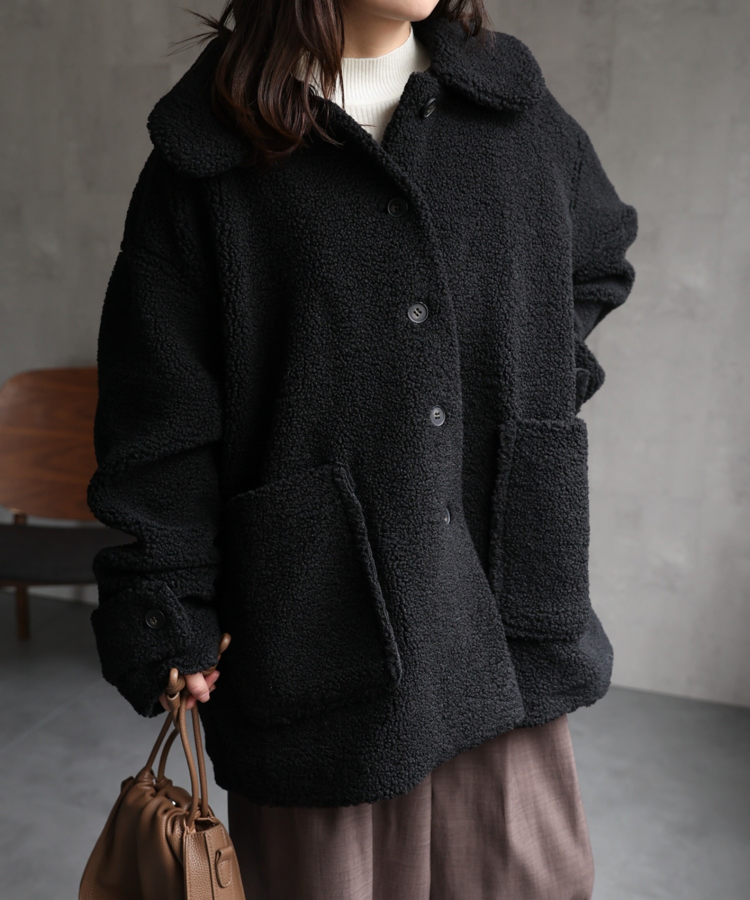 model：156cm 着用サイズ：FREE