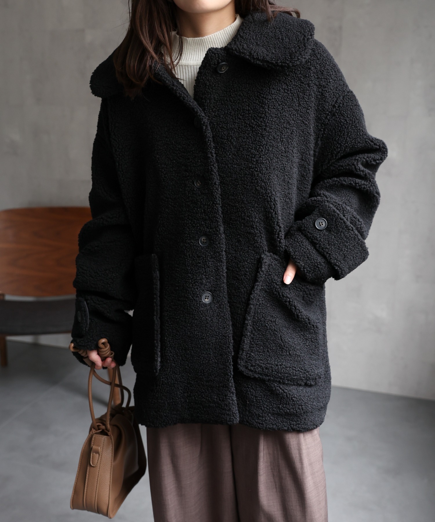 model：156cm 着用サイズ：FREE