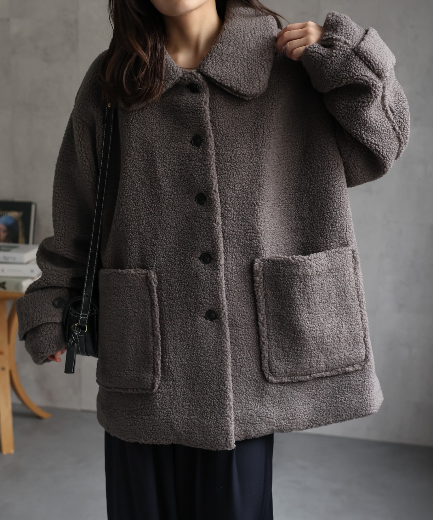 model：156cm 着用サイズ：FREE