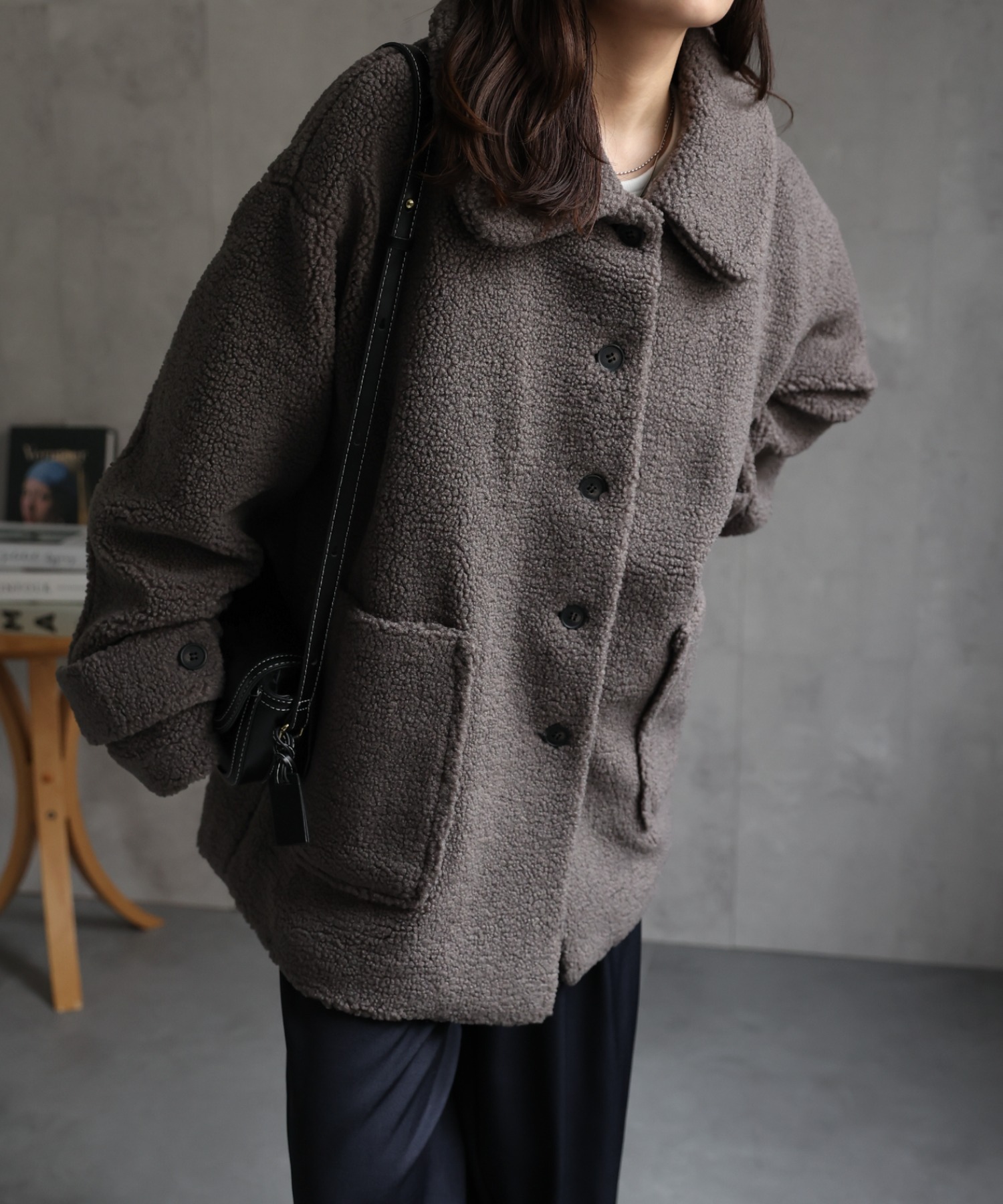 model：156cm 着用サイズ：FREE