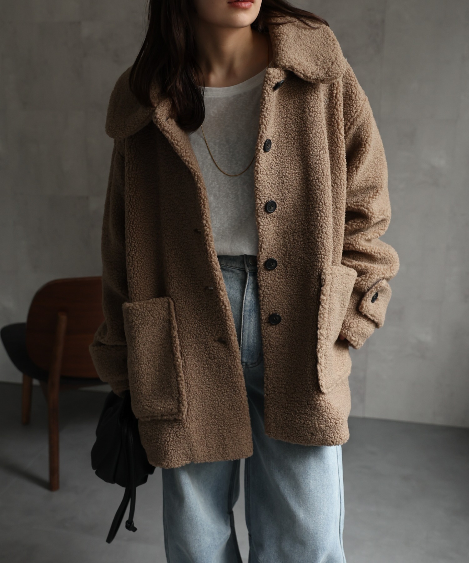 model：156cm 着用サイズ：FREE