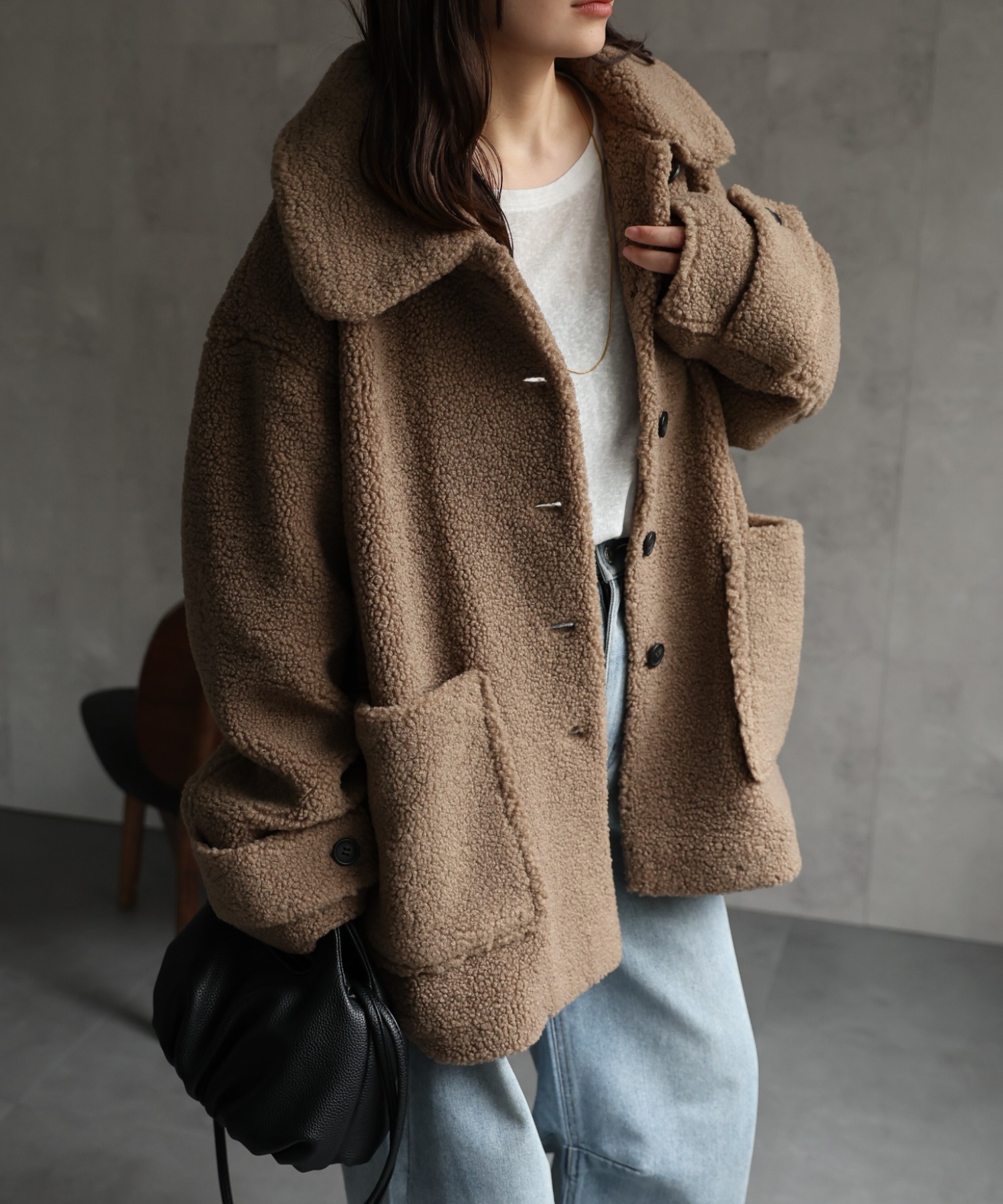model：156cm 着用サイズ：FREE