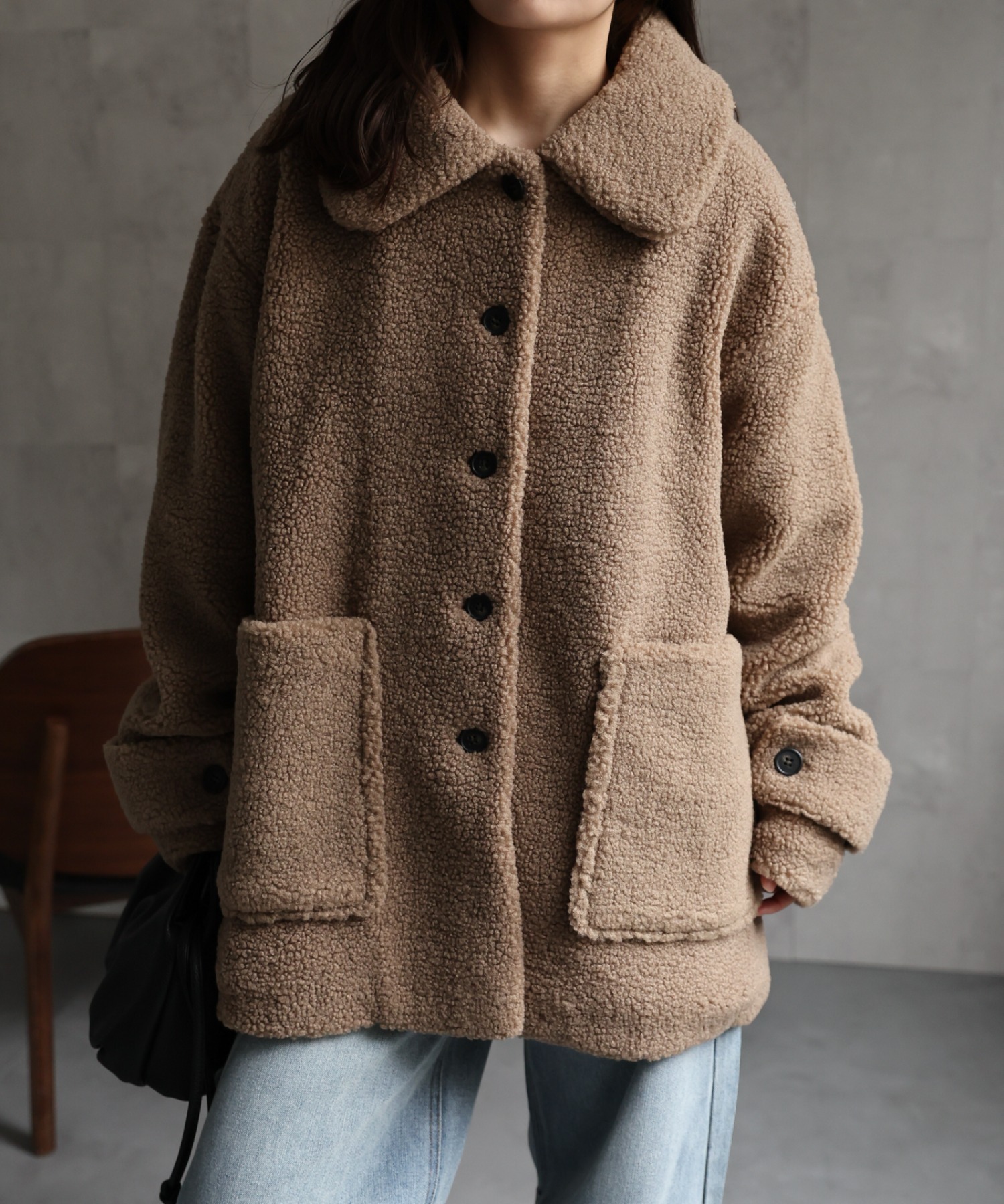 model：156cm 着用サイズ：FREE