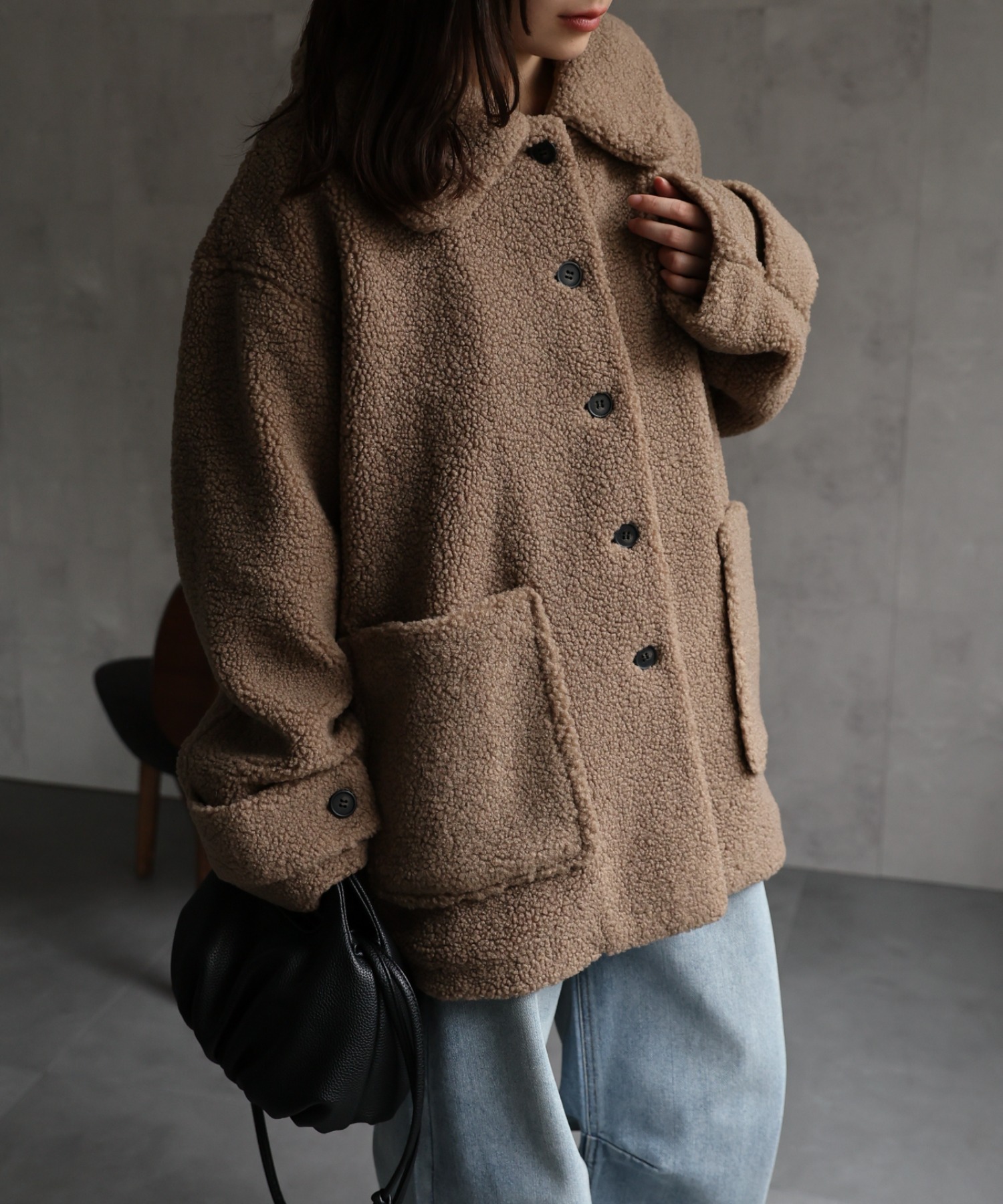 model：156cm 着用サイズ：FREE