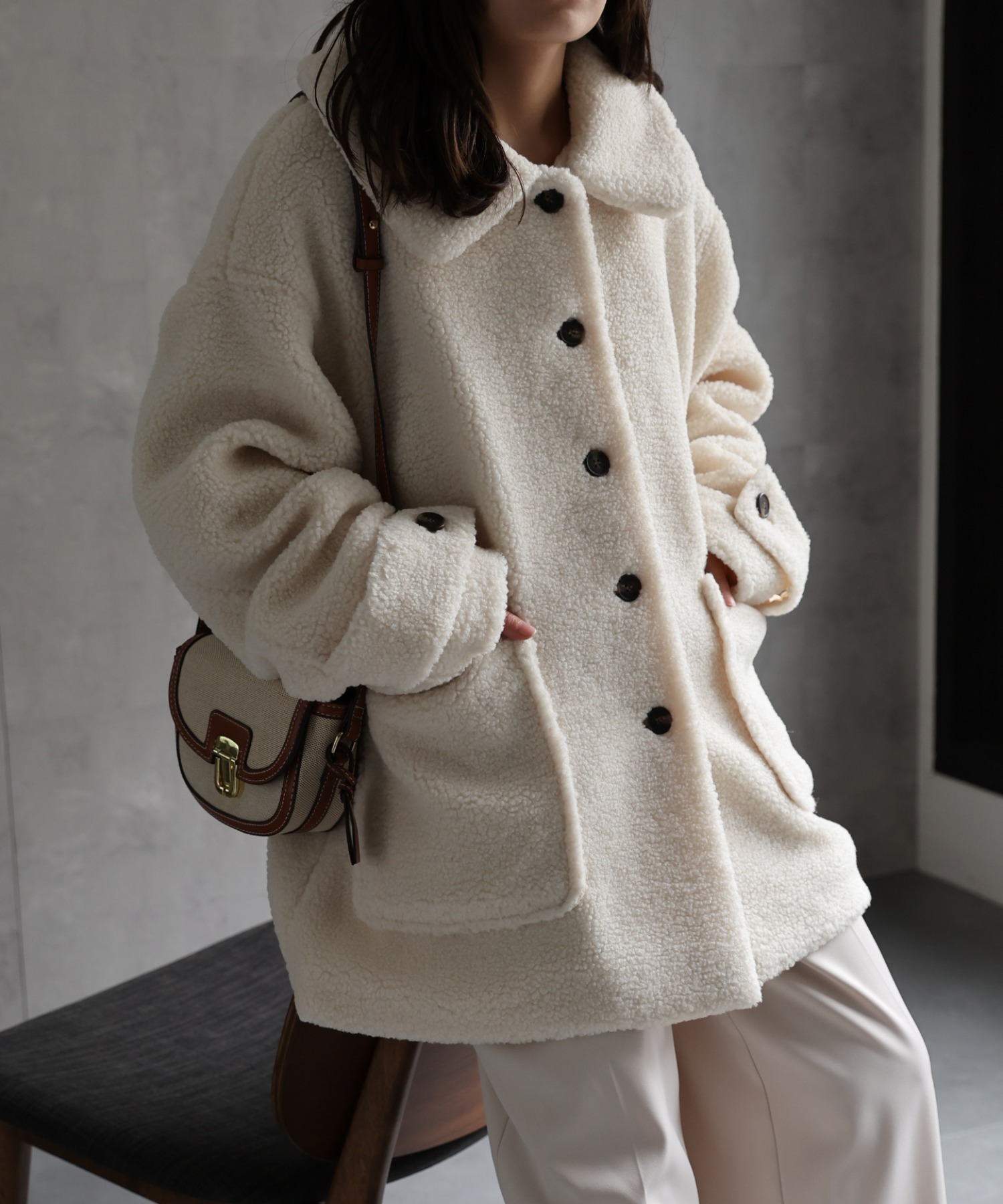model：156cm 着用サイズ：FREE