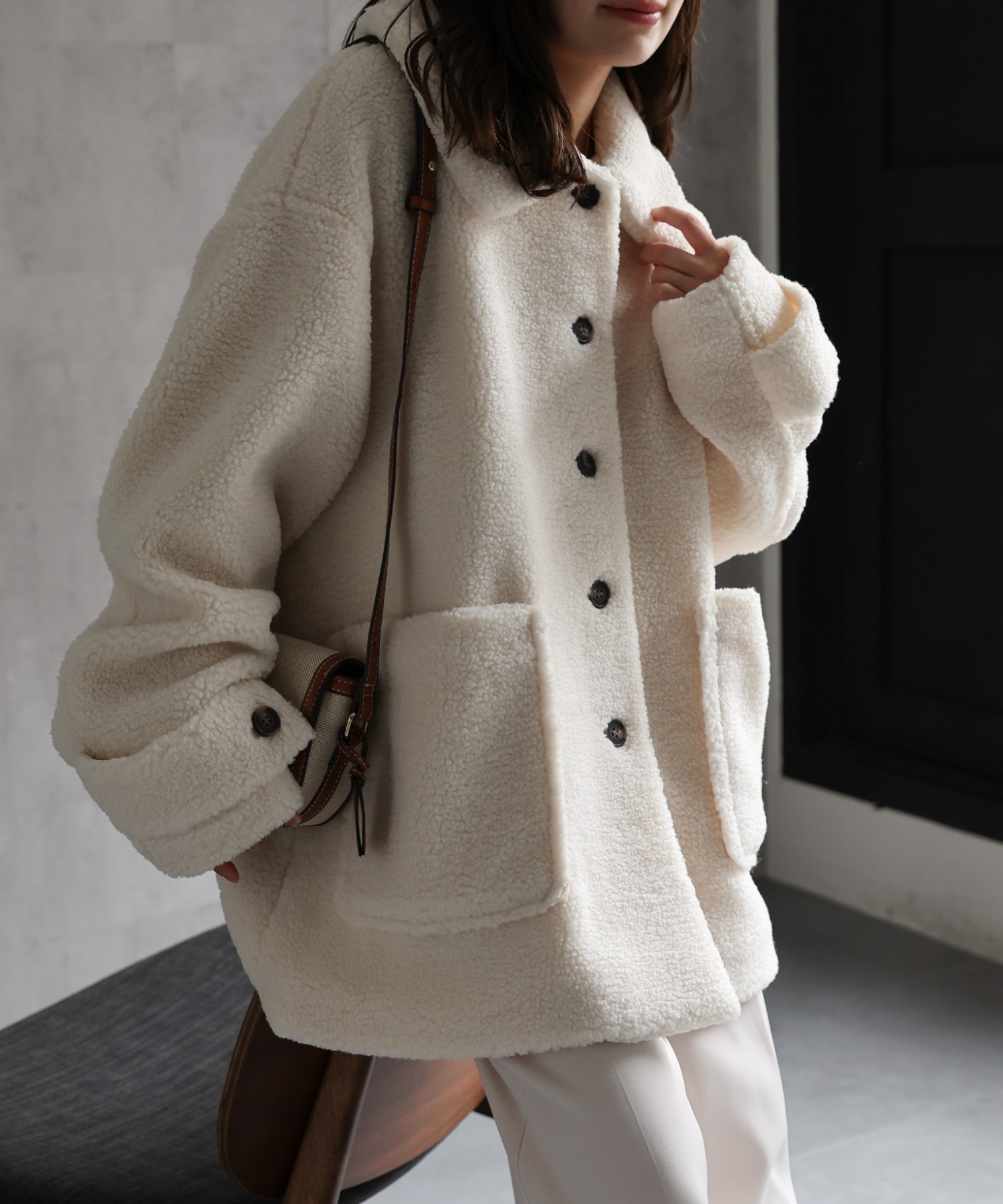 model：156cm 着用サイズ：FREE