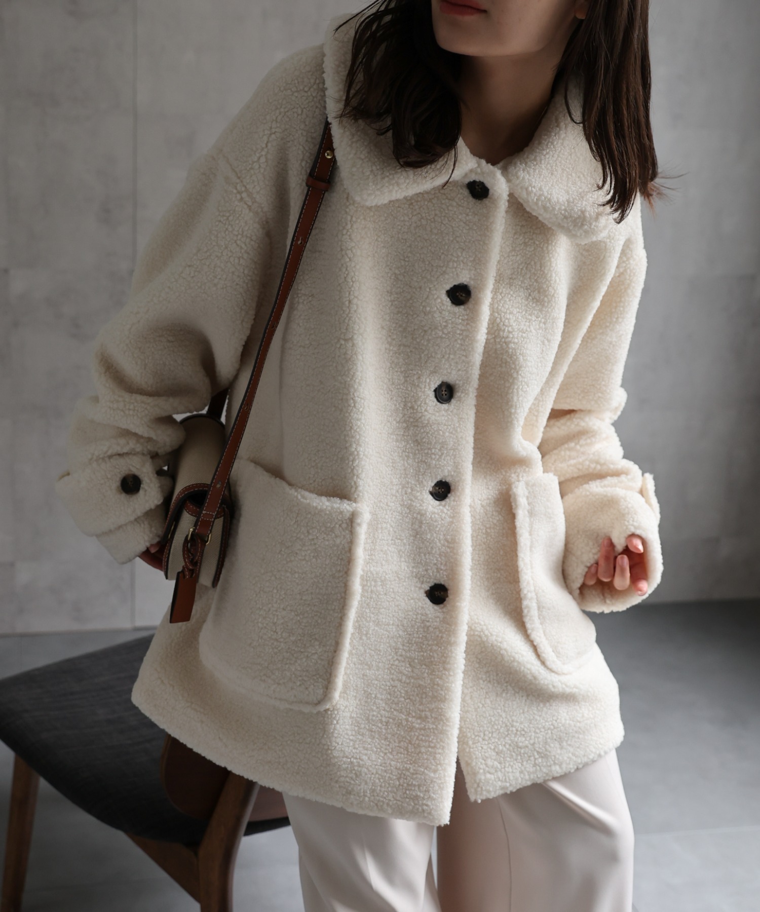 model：156cm 着用サイズ：FREE
