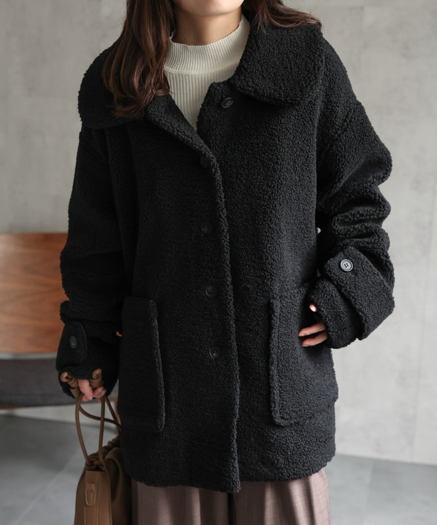 model：156cm 着用サイズ：FREE