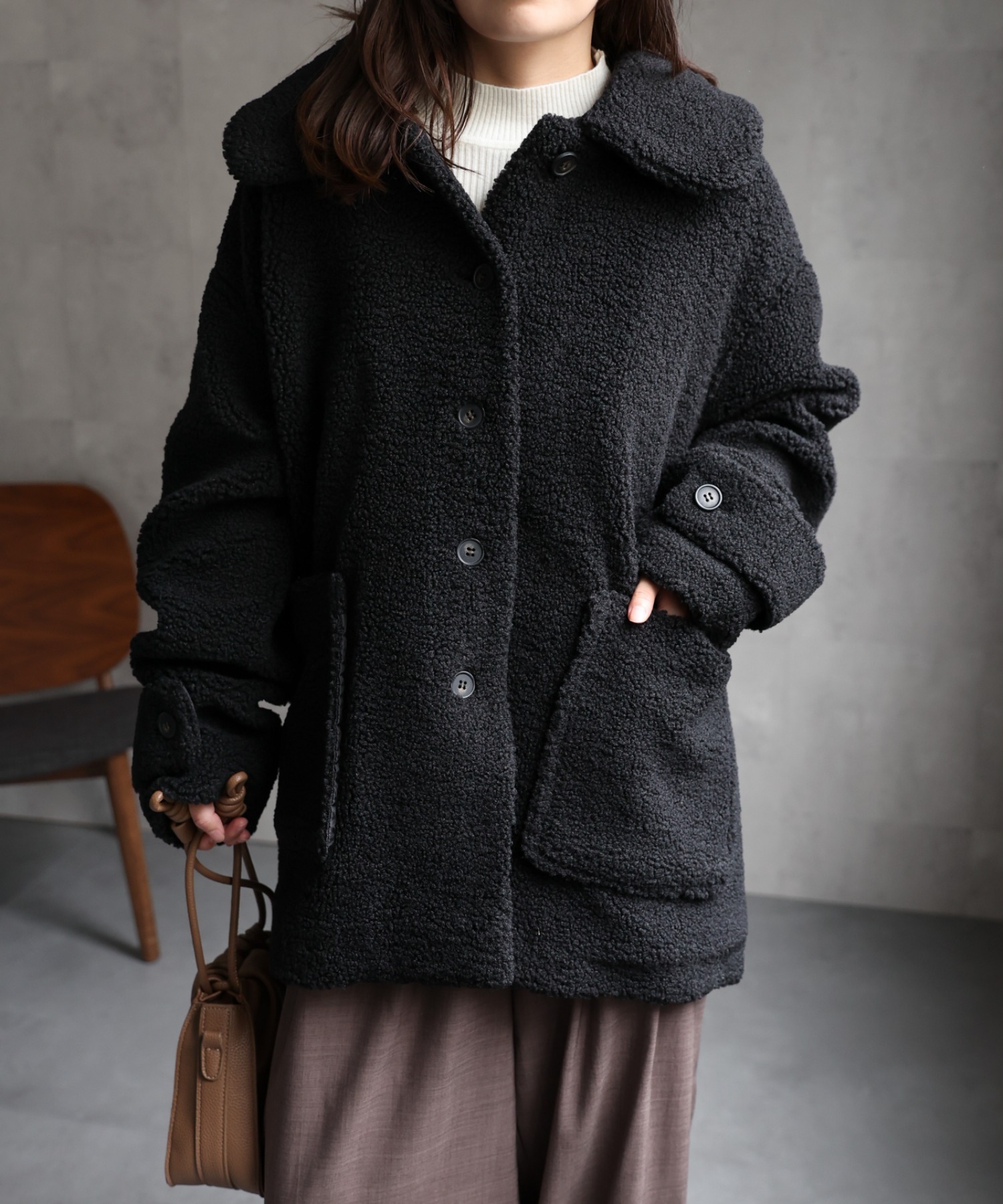 model：156cm 着用サイズ：FREE