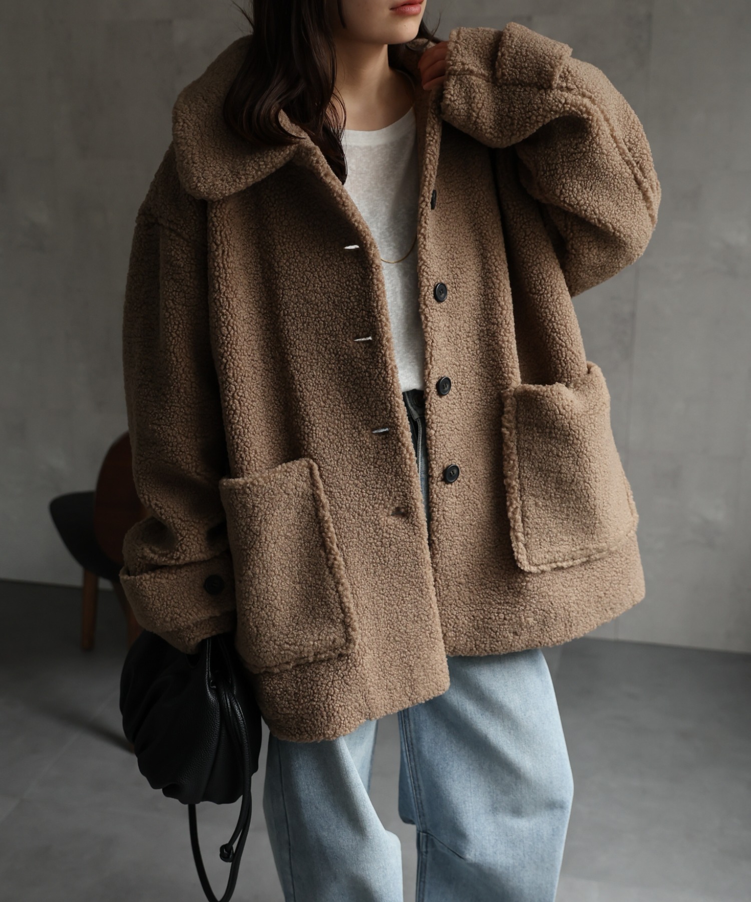 model：156cm 着用サイズ：FREE