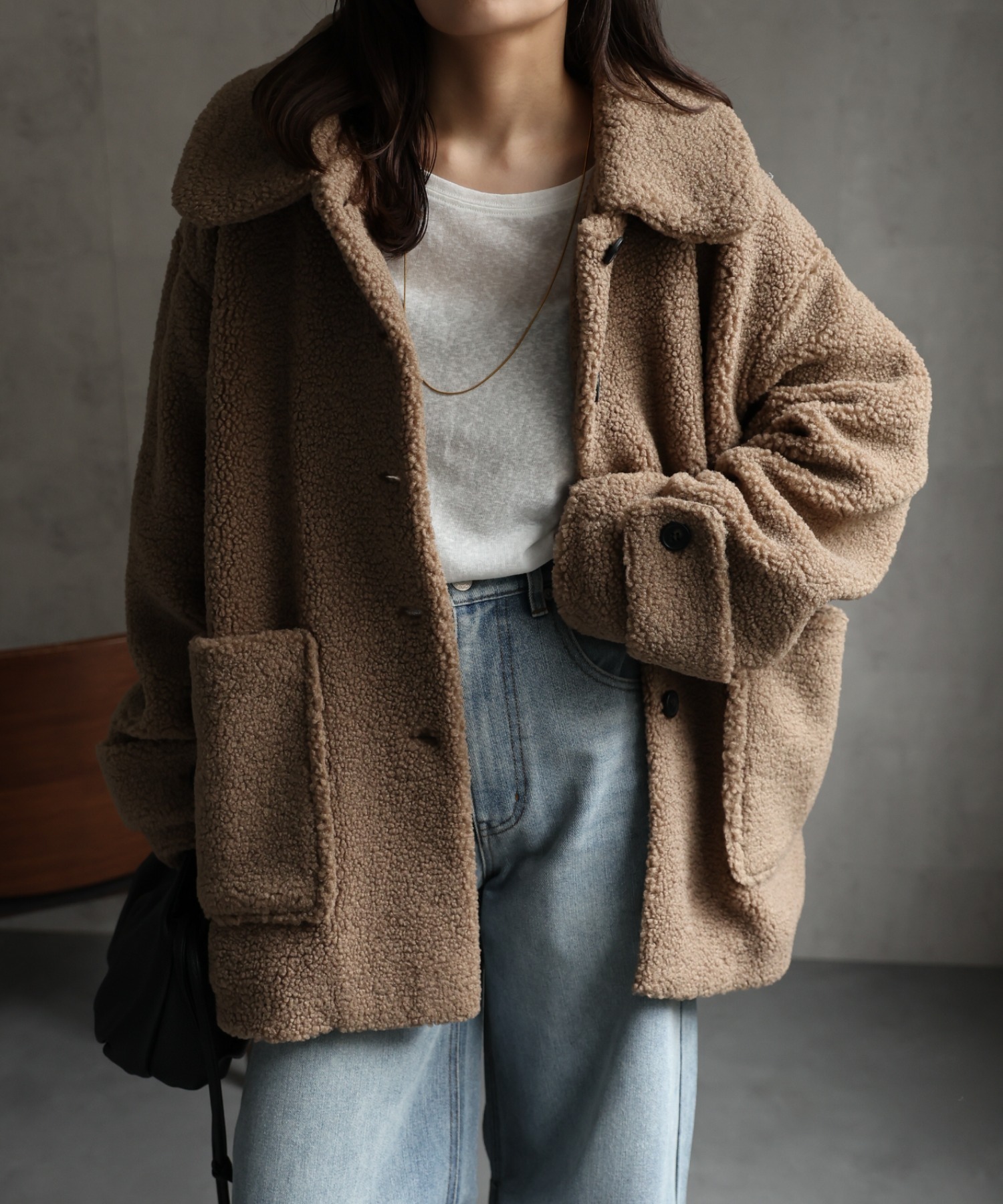 model：156cm 着用サイズ：FREE