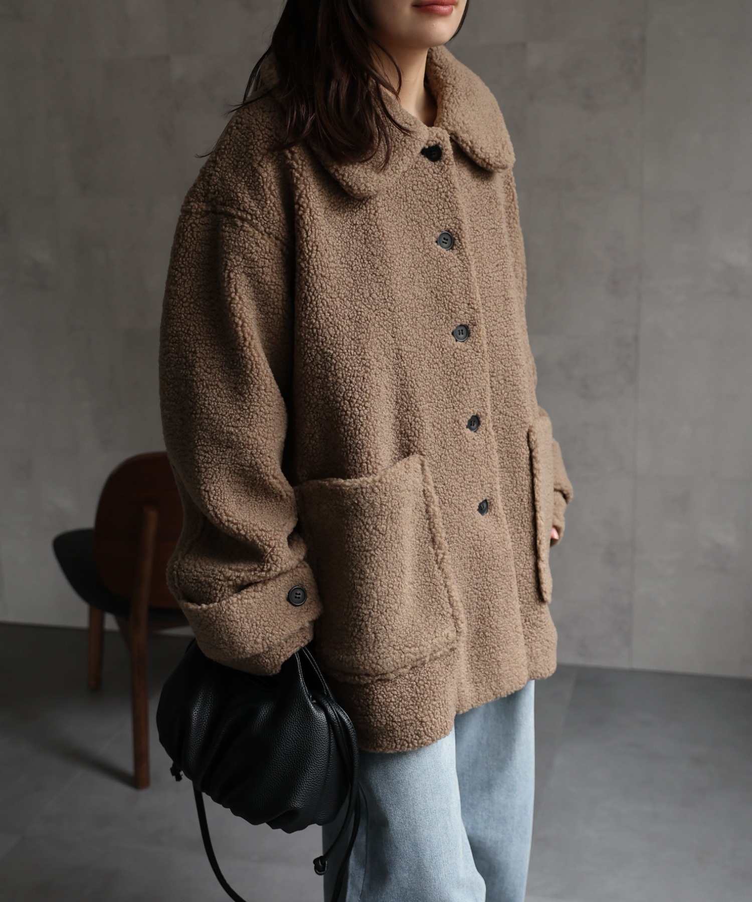 model：156cm 着用サイズ：FREE